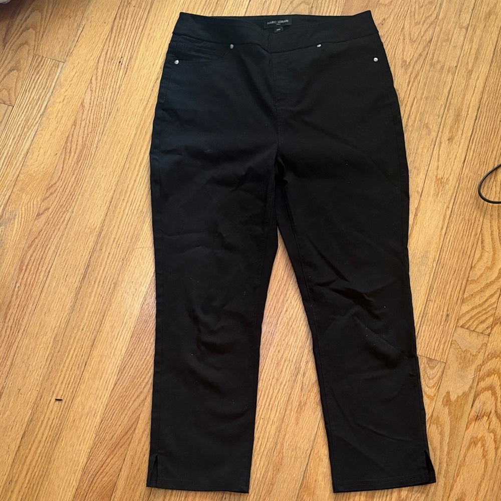 Mario Serrani Elegant Black Trousers